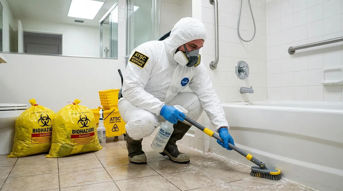 Decontamination equipment deployed for Blood Cleanup in Lindenwold